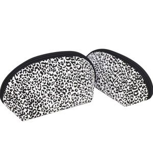 Leopard Print Cosmetic Travel Bag, 2 PK
